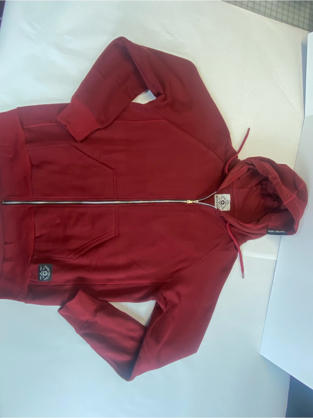 Zero Foxtrot Hoodie Sweatshirt Mens 2XL Smuggler Full Zip Fleece Jacket XXL